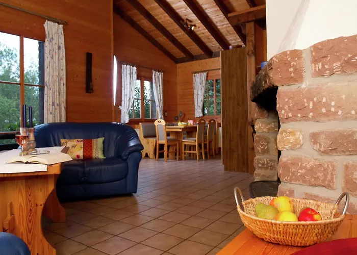 Chalet Cozy Chalet With Fireplace Located In Wooded Area Schönecken